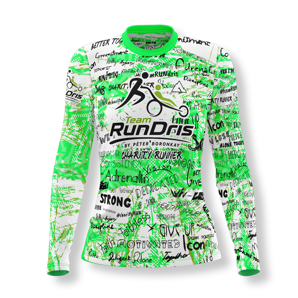 TEAM RUNdris<br>Női Hosszú ujjú Futópóló