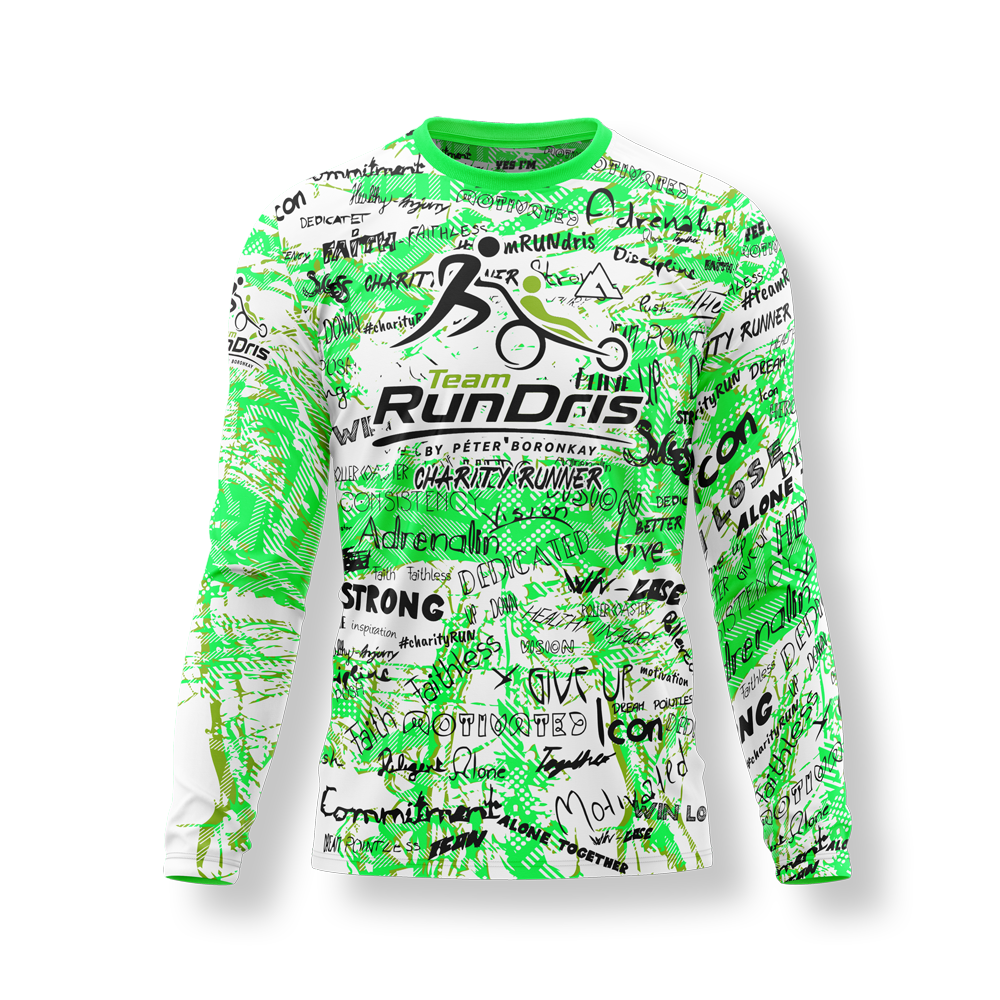 TEAM RUNdris<br>Férfi Hosszú ujjú Futópóló